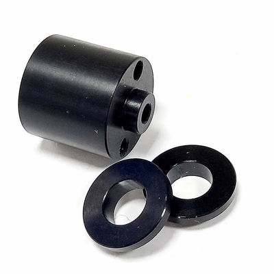 Parte de acero inoxidable y titanio mecanizada por CNC con recubrimiento PVD al vacío de nitruro